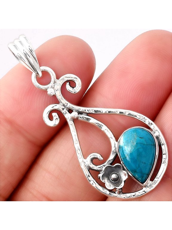 Natural Peruvian Opalina 925 Sterling Silver Pendant Jewelry P-1714 SDP154359