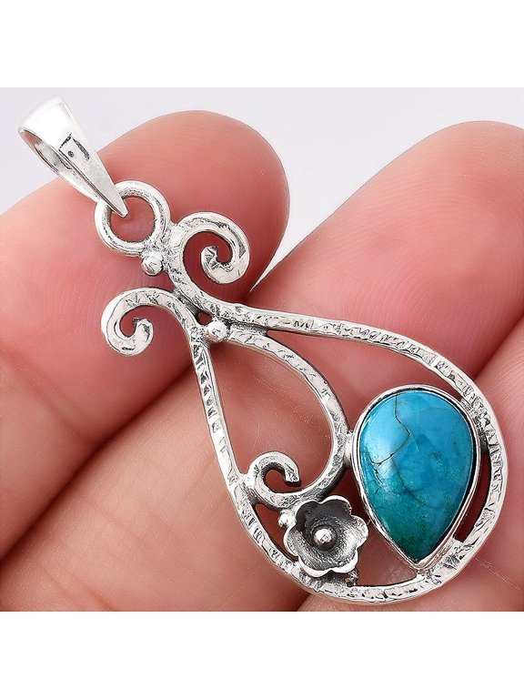 Natural Peruvian Opalina 925 Sterling Silver Pendant Jewelry P-1714 SDP154361