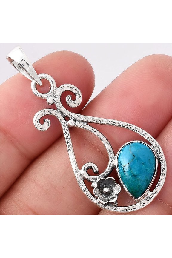 Natural Peruvian Opalina 925 Sterling Silver Pendant Jewelry P-1714 SDP154361