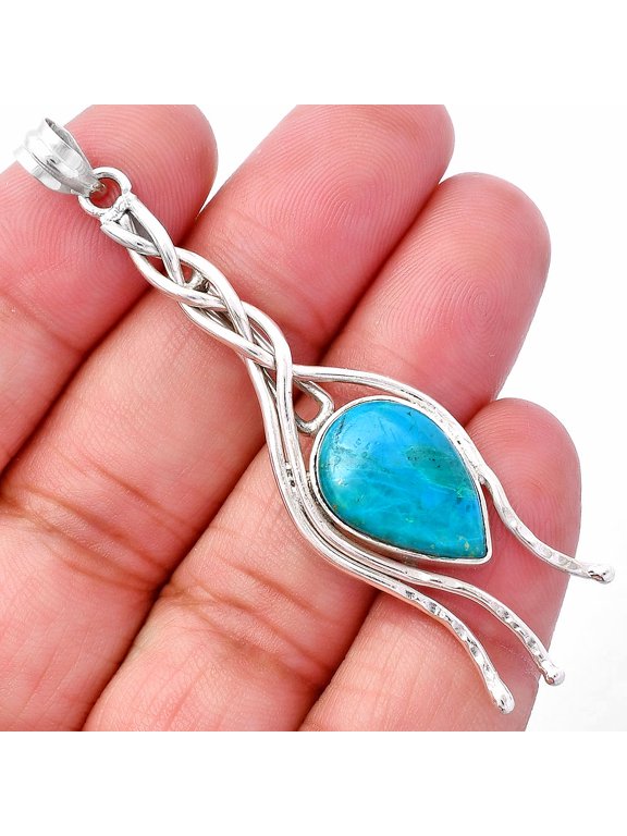 Natural Peruvian Opalina 925 Sterling Silver Pendant Jewelry P-1728 SDP146254
