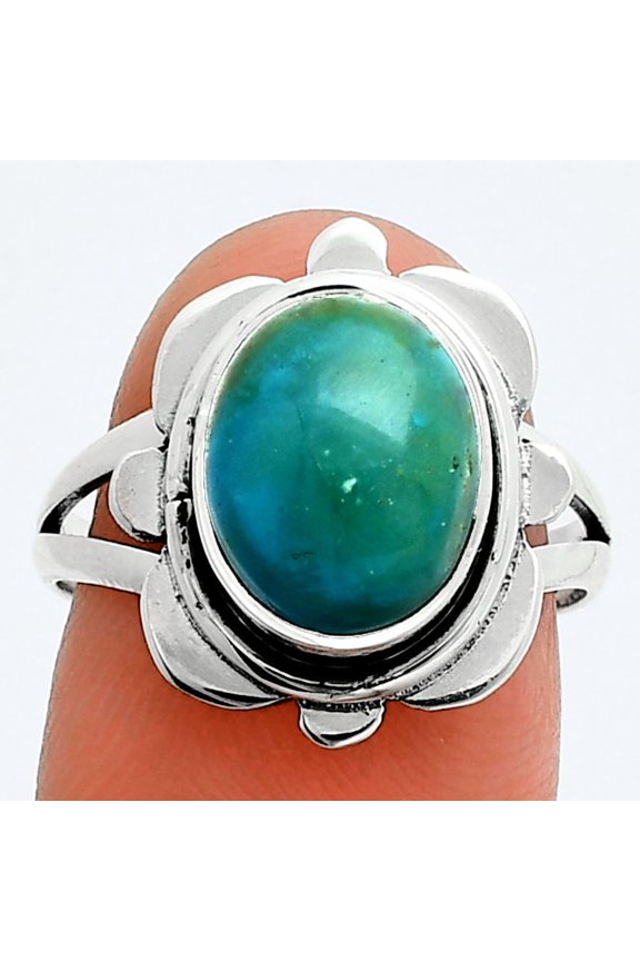 Natural Peruvian Opalina 925 Sterling Silver Ring s.7.5 Jewelry R-1342 SDR245072