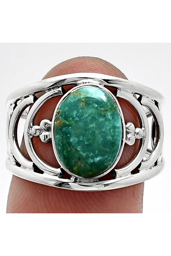 Natural Peruvian Opalina 925 Sterling Silver Ring s.7.5 Jewelry R-1379 SDR243214