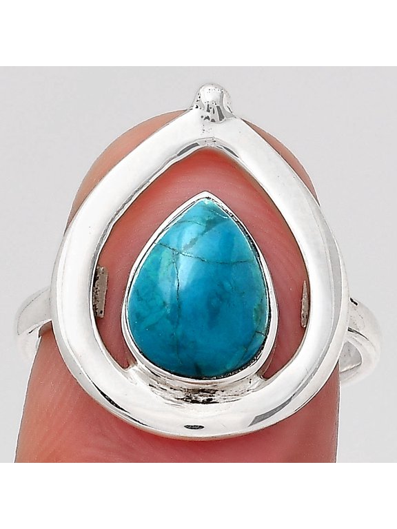 Natural Peruvian Opalina 925 Sterling Silver Ring s.7 Jewelry R-1487 SDR246649
