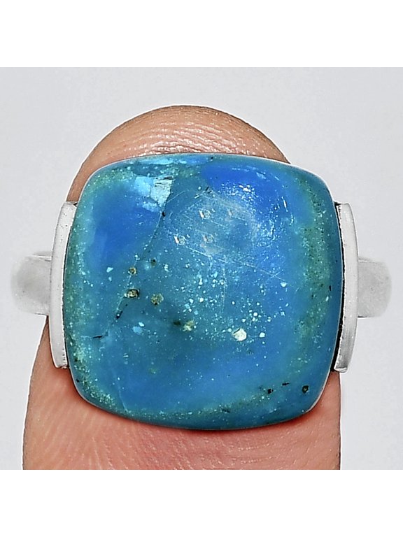 Natural Peruvian Opalina 925 Sterling Silver Ring s.9 Jewelry R-1173 SDR243857