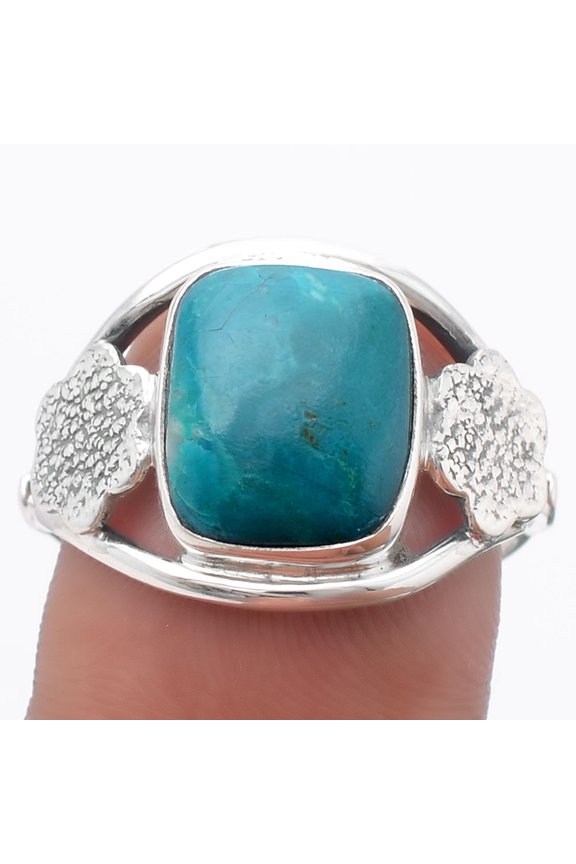 Natural Peruvian Opalina 925 Sterling Silver Ring s.9 Jewelry R-1497 SDR245762