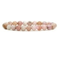 thumbnail image 1 of Natural Peruvian Pink Opal Gemstone 8mm Round Beads Stretch Bracelet 7 Inch Unisex, 1 of 6