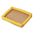thumbnail image 1 of Natural Pet Mat Cloth Summer Linen Rattan Woven Breathable Square Washable Bed with Edge Dogs Cats Cooling Mat, 1 of 3