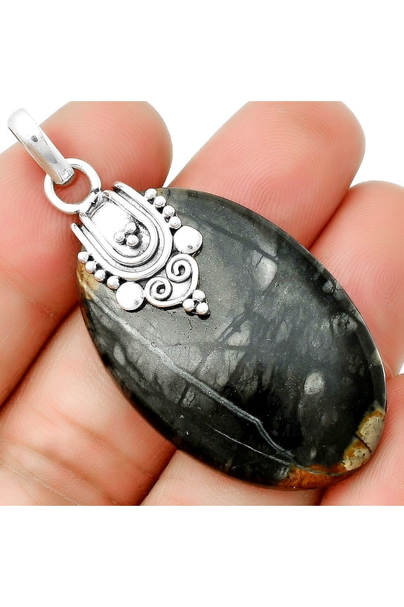 Natural Picasso Jasper 925 Sterling Silver Pendant Jewelry P-1313 SDP132880