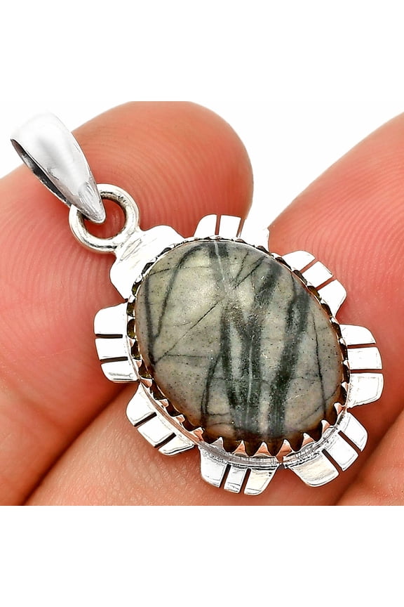Natural Picasso Jasper 925 Sterling Silver Pendant Jewelry P-1347 SDP148558