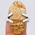 thumbnail image 1 of Natural Picture Jasper 925 Sterling Silver Ring s.8.5 Jewelry R-1504 SDR247133, 1 of 5