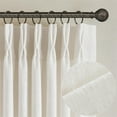 thumbnail image 1 of Natural Pinch Pleated Linen Curtains for Living Room Bedroom Textured Cream Ivory Birch Semi Sheer Boho Neutral Back Tab Pinch Pleat Hooks Rings Window Curtain, 1 of 5