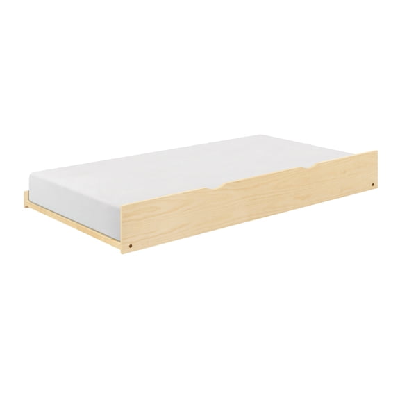 Natural Pine Finish Twin Trundle Transitional Bedroom Furniture 1pc