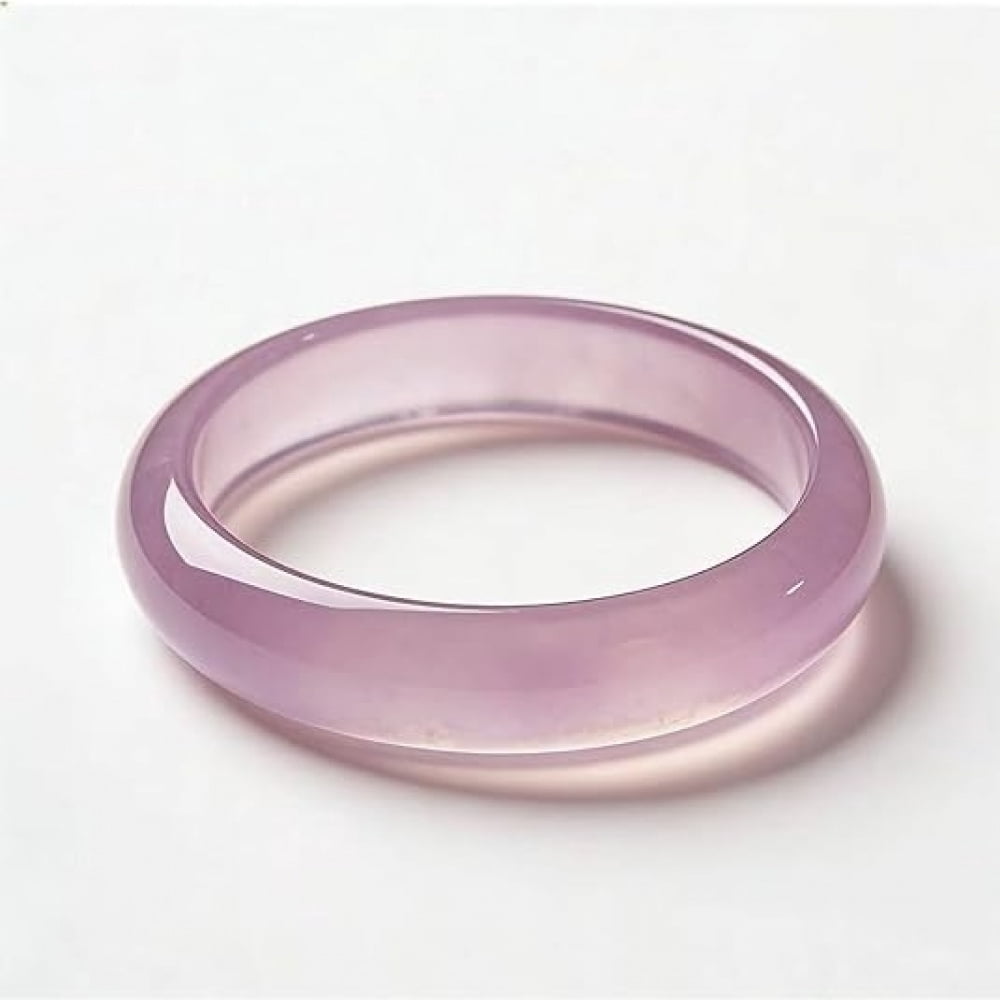 Natural Pink Jade Bangle Bracelet for Women, Genuine Jade Handmade, Gift for Mom and Colleagues