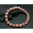 thumbnail image 1 of Natural Pink Opal 8mm Round Shape smooth Cut Beads Stretchable Bracelet for Men & Women., 1 of 2