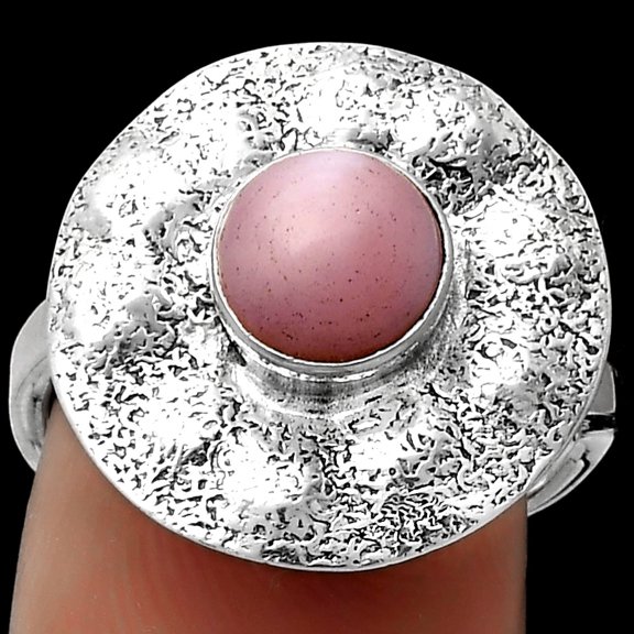 Natural Pink Opal - Australia 925 Sterling Silver Ring s.7 Jewelry R-1531 SDR179140