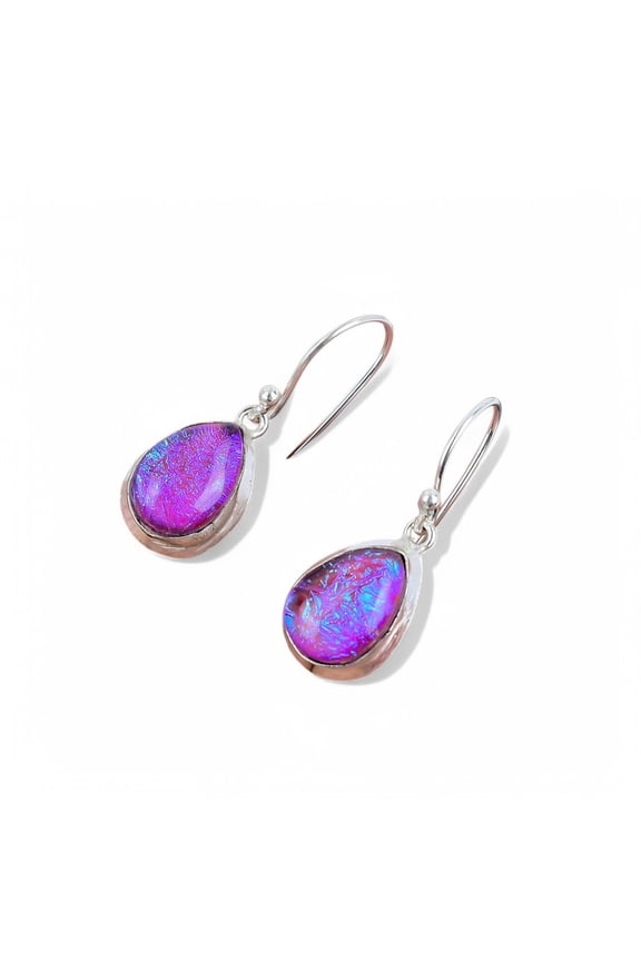 Natural Pink Opal Earring 925 Sterling Silver Handcrafted Earring LiteWeight HandMade Earring Gift for Her Gift For Her ThanksGiving
