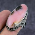 thumbnail image 1 of Natural Pink Opal Gemstone Handmade 925 Sterling Silver Jewelry Ring S.10, 1 of 2