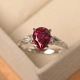 thumbnail image 1 of Natural Pink Ruby Ring, 925 Sterling Silver Ring, Gift for Her, Gemstone Ring, Birthstone Rings for Women, Gift For Her, 1 of 2