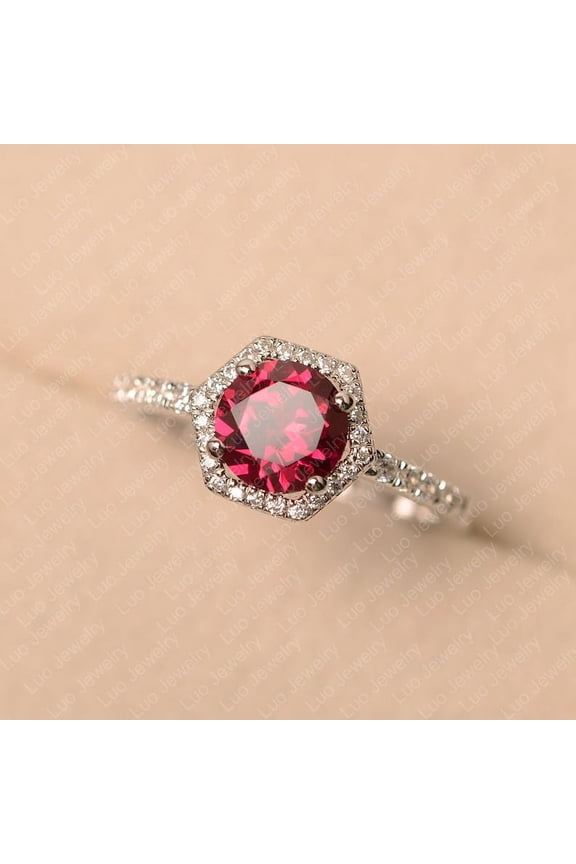 Natural Pink Ruby Ring, 925 Sterling Silver Ring, Gift for Her, Gemstone Ring, Birthstone Rings for Women, Gift For Her