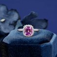 thumbnail image 1 of Natural Pink Sapphire 925 Sterling Silver Ring,Engagemant Ring, Birthstone Rings for Women, Gift For Her, 1 of 2