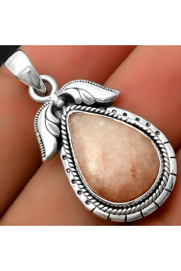 Natural Pink Scolecite 925 Sterling Silver Pendant Jewelry P-1567 SDP114606