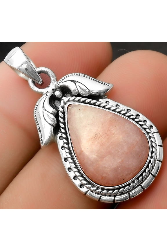 Natural Pink Scolecite 925 Sterling Silver Pendant Jewelry P-1567 SDP114610