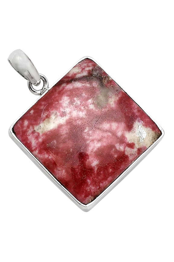 Natural Pink Thulite - Norway 925 Sterling Silver Pendant Jewelry P-1001 SDP158418