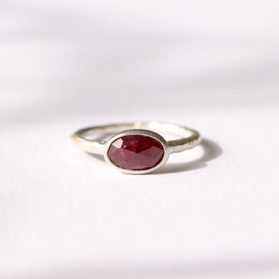 Natural Pink Tourmaline Gemstone Ring, Oval Cut Ring, 925 Sterling Silver Ring Wedding Gift For Love