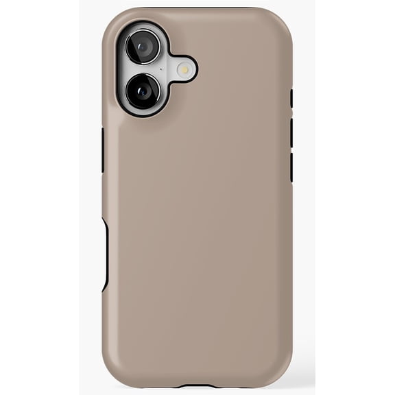 Natural Plain Light Brown Taupe Shade Design Phone Case for iPhone 11 12 13 14 15 16 17 Pro Max