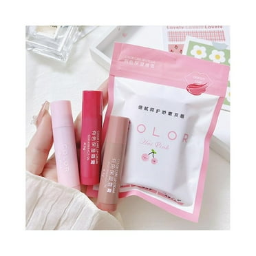 Natural Plant Colored Lip Balm Long-lasting Moisturizing Lip Lip Balm Care M9Q7