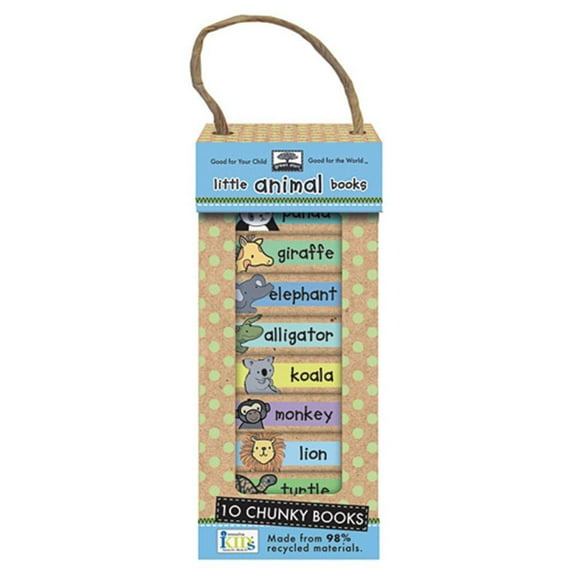 Natural Play: Book Tower - Little Animal Books (10 Chunky Books)