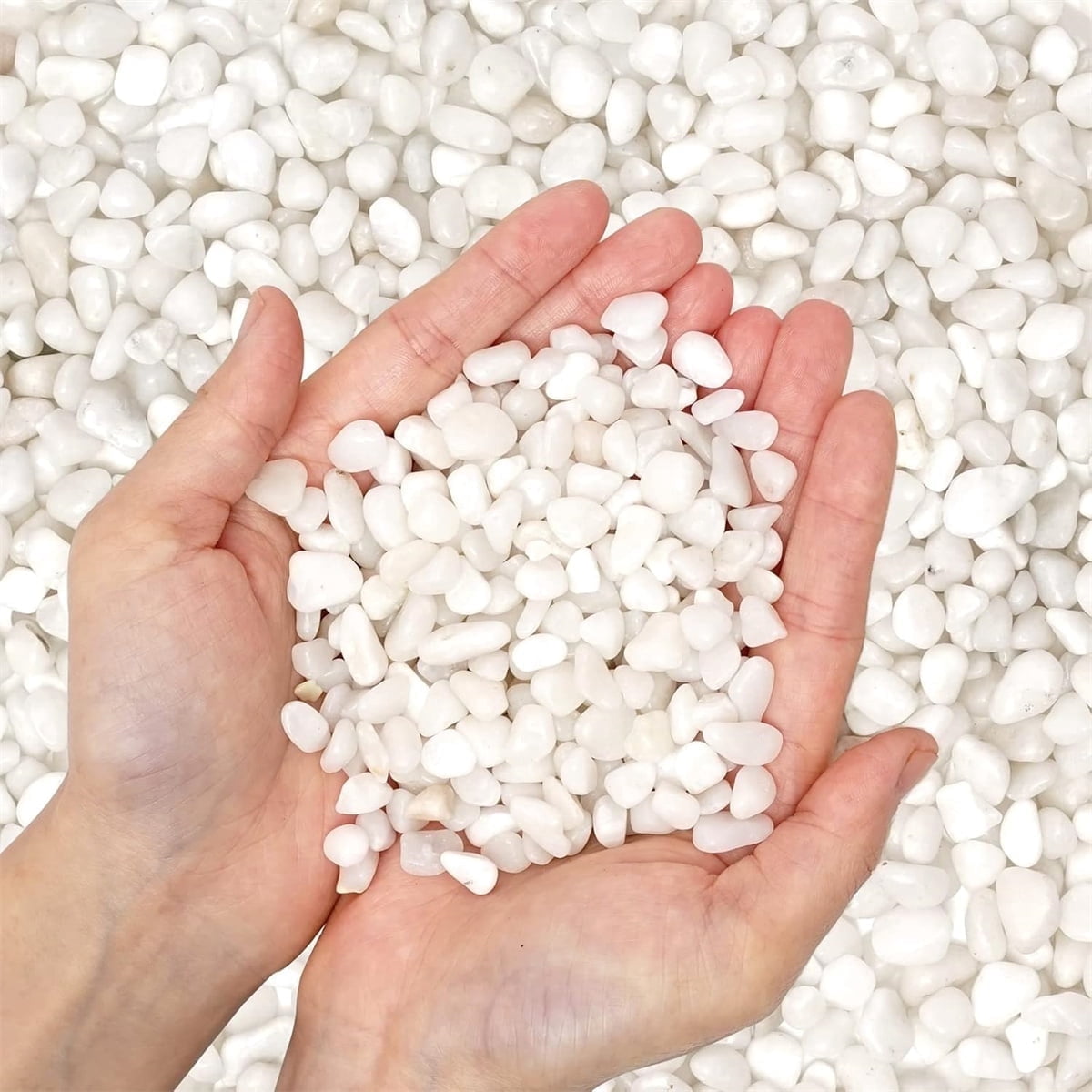 Durable Rocks Natural Polished Pebbles,QZS Decorative Stones,0.24-0.35