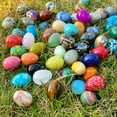 thumbnail image 1 of Natural Polished Stone Eggs, Large Mineral Polished Crystal Palm Chakra Eggs, The Perfect Gift for Easter Decoration., 1 of 7