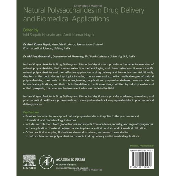 Pre-Owned Natural Polysaccharides in Drug Delivery and Biomedical Applications, (Paperback)