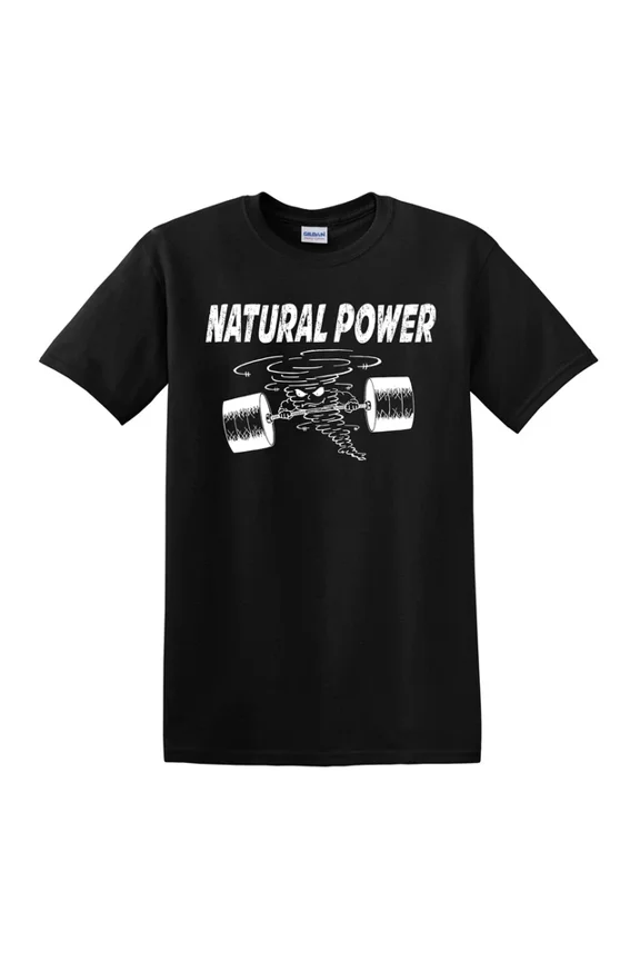 Natural Power Strength Training Fitness T-shirt