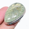thumbnail image 1 of Natural Prehnite Gemstone Handmade 925 Sterling Silver Gift Ring Size 8, 1 of 2