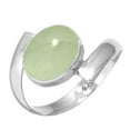 thumbnail image 1 of Natural Prehnite Ring 925 Sterling Silver Handmade Jewelry, 1 of 6