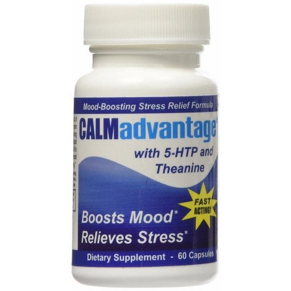 Natural Product Innovations Calm Advantage with 5-HTP and Theanine, 60 Capsules