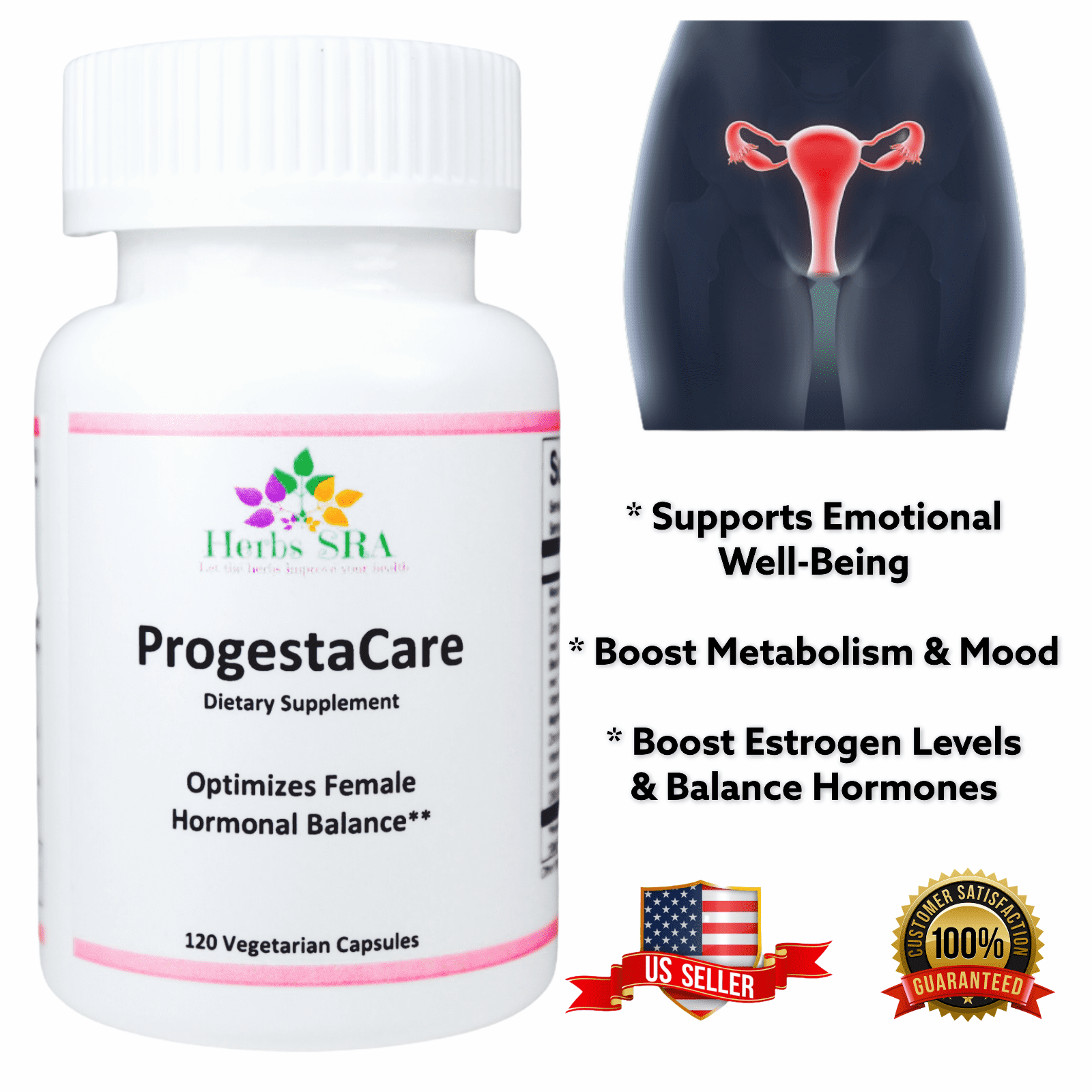 Natural Progesterone Production Supplement, 120 Capsules