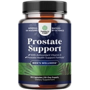 Natures Craft Herbal Prostate Supplement for Men - Potent Pygeum and Saw Palmetto Extract with Beta Sitosterol & Green Tea for Urinary Tract Support - 90ct