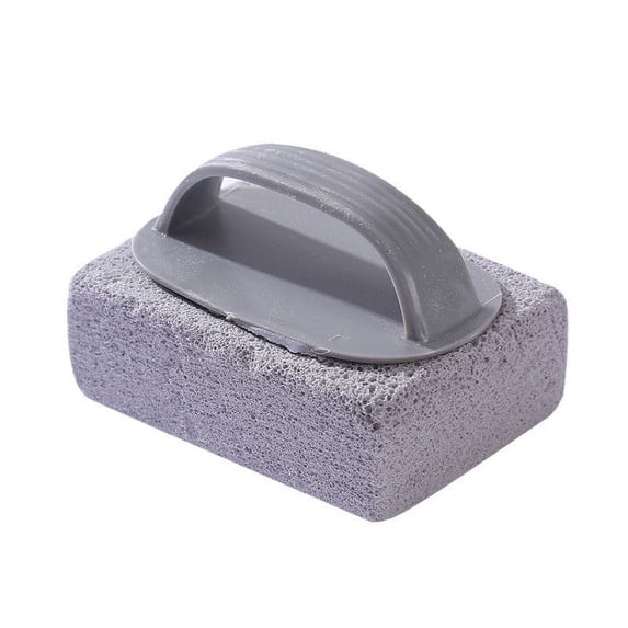 Natural Pumice Stone Cleaning Block with Handle for Grills, Oven Racks, Sinks, and Pool Tiles
