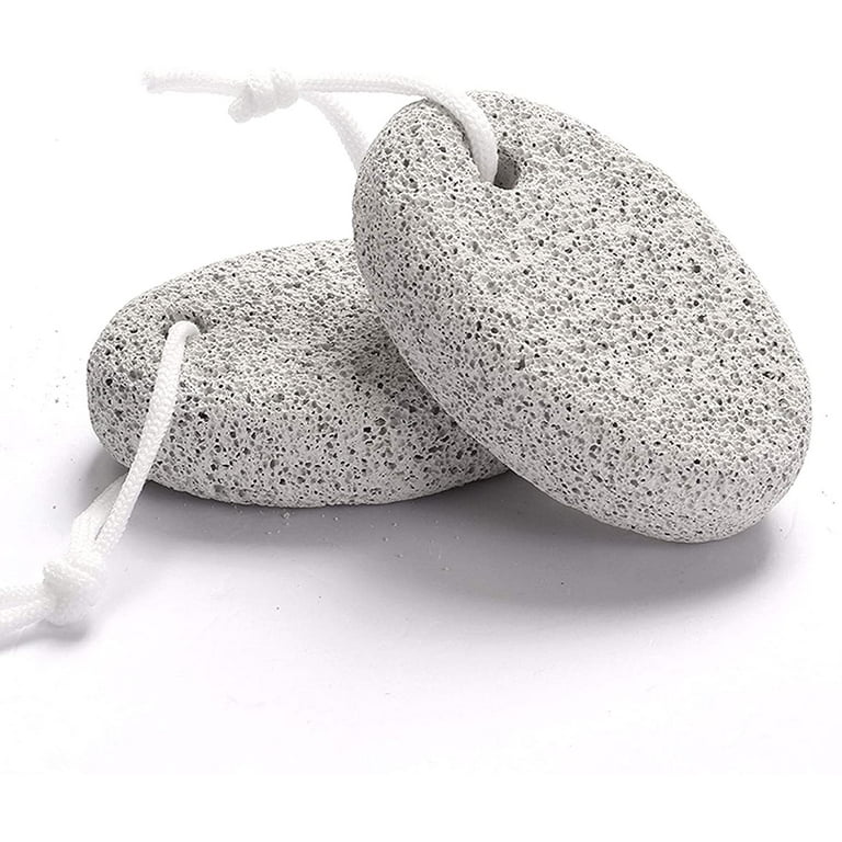 Natural Pumice Stone for Feet, Borogo 2-Pack Lava Pedicure Tools