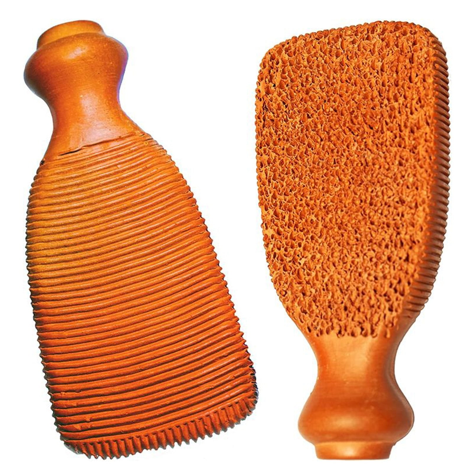 Natural Pumice Stone Terra Cotta – Ancient Indus Valley Foot Scrubber & Callus Remover, Skin Care Kit for Hands & Feet, Pedicure Tool for Dead Skin, Cracked Heels, Body Exfoliator Loofah