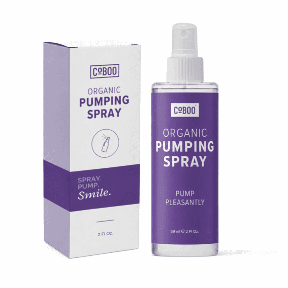 CoBoo Pumping Spray, Organic Skin Lubricant for Breast Pumping, Vegan & Lanolin Free, 2 fl oz