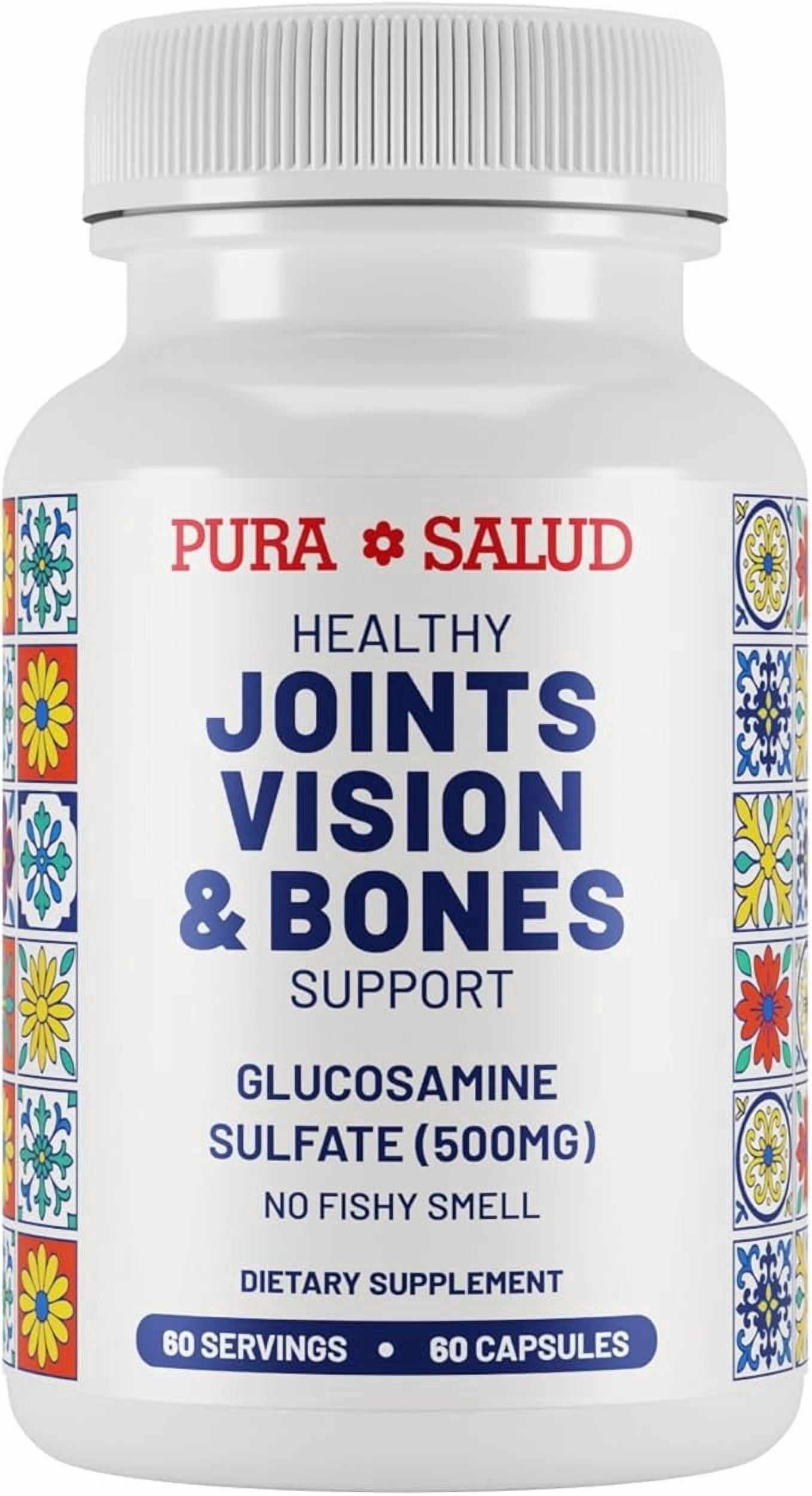 Pura Salud Glucosamine Sulfate Capsules, 500 mg, 60 Count