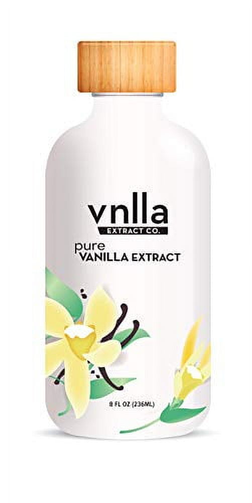 All Natural Pure Vanilla Extract 8oz - vnlla Extract Co. - Sustainably Sourced from Madagascar | No Artificial Flavors, Colors or Added Sugar | Perfect for Baking Cake, Cookies, And Bread.