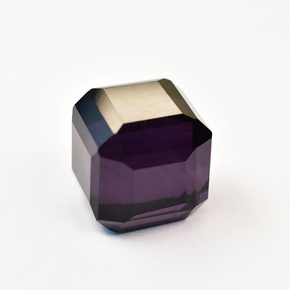 Natural Purple Amethyst Cube Cut 17x17MM Flawless Loose Gemstones Certified