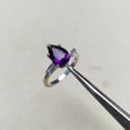 thumbnail image 1 of Natural Purple Amethyst Ring, Pear cut Amethyst Ring, 925 Sterling Silver Ring, amethyst ring Wedding Ring, Ring for gift, Hand Made Ring, 1 of 3