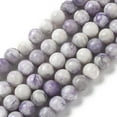 thumbnail image 1 of Natural Purple Turquoise Beads Strands Round 6mm Hole: 0.8mm about 65pcs/strand 15.35 inch(39cm), 1 of 5