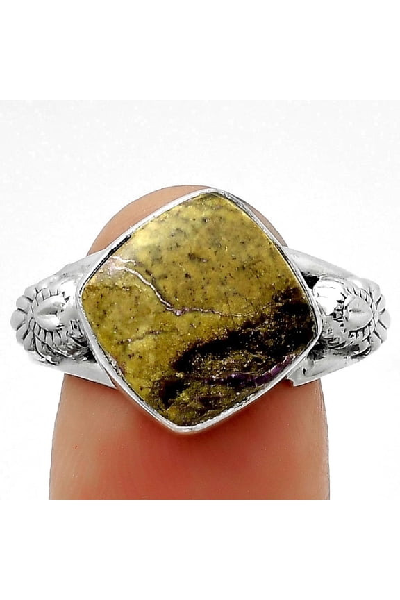 Natural Purpurite 925 Sterling Silver Ring s.9 Jewelry R-1261 SDR172628